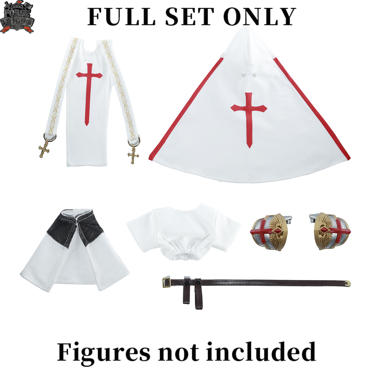 ForgeKnight 1/12 Scale Crusader Priest Outfit for Action Figures