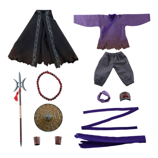 ForgeKnight 1/12 Chinese Wuxia Cloth Outfit Set for Action Figures Martial Arts Style